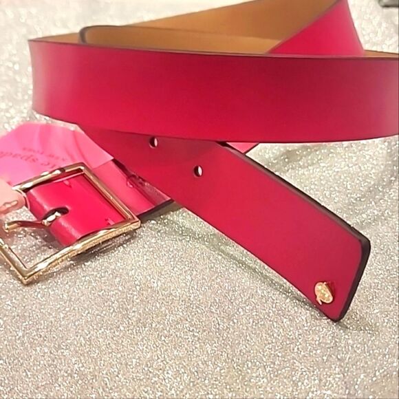 Kate Spade 32MM Centervar Belt- Pomegranate Juice main image 7